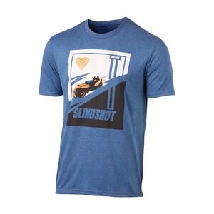 Polaris Slingshot Men's Short Sleeve Soft Cotton T-Shirt‎ - Blue - Size 2XL